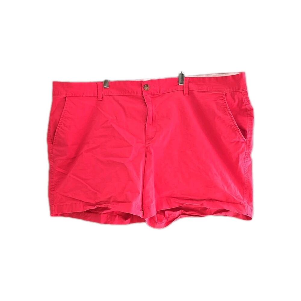 Old Navy Pink‎ Chino High Waisted Beach Summer Trouser Shorts Womans Size 20